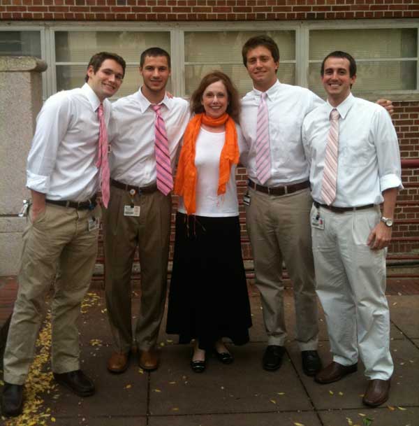 Dr. Patti with a group of medical students at the University of Florida.