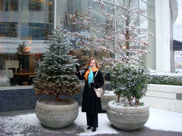 Dr. Patti enjoying a Vancouver winter holiday.